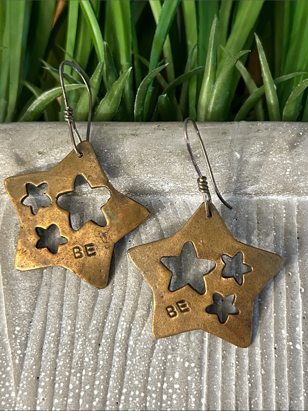 Star Cutout Dangle Earrings